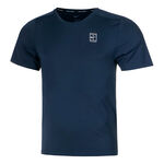 Nike Tennisbekleidung Nike Court Dri-Fit Advantage T-Shirt Herren-Dunkelblau,Wei&szlig;