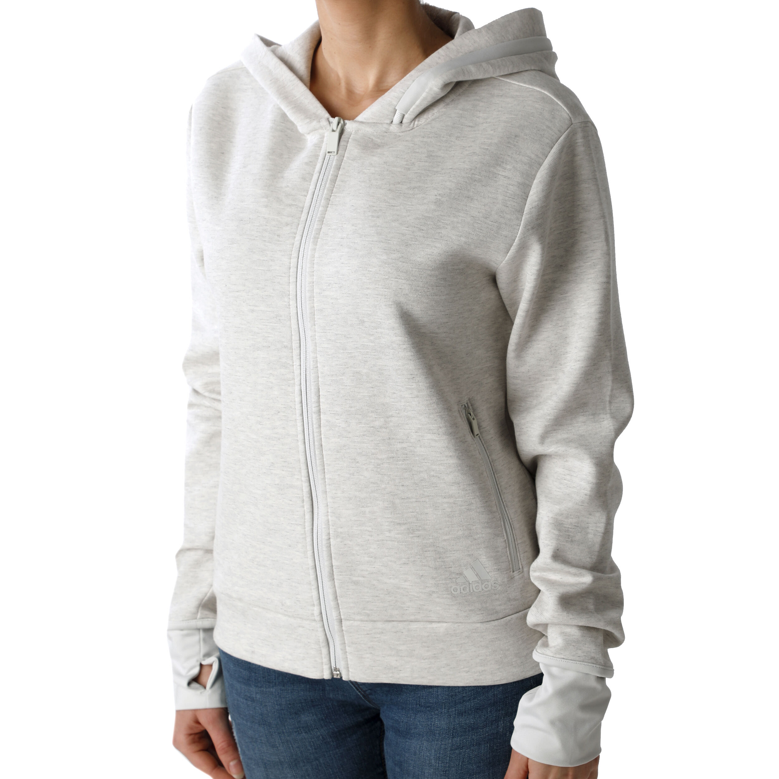 adidas VER Sweatjacke Damen Hellgrau Grau online kaufen Tennis Point AT