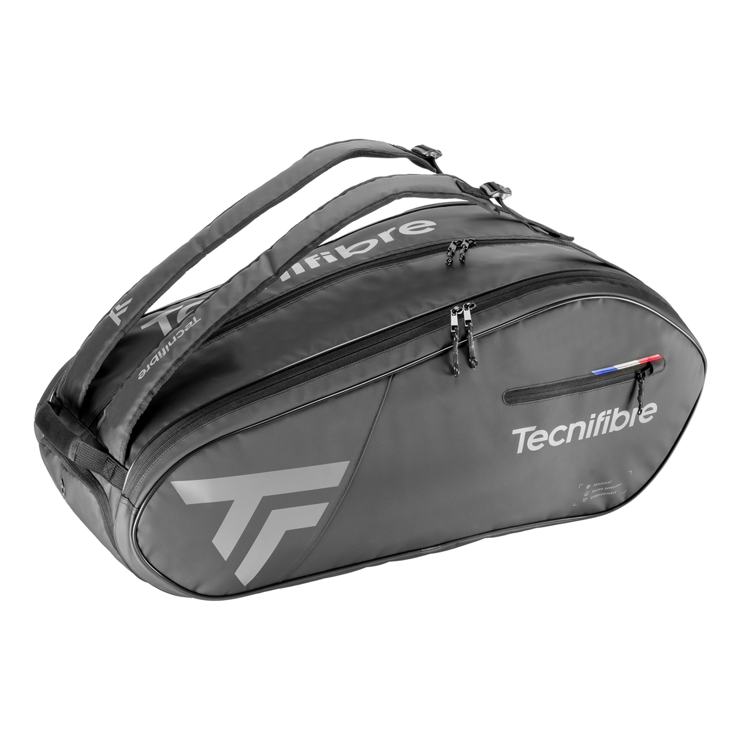 Schwarz Neu Tecnifibre Tour Endurance White 15R Schlägertasche Weiß 