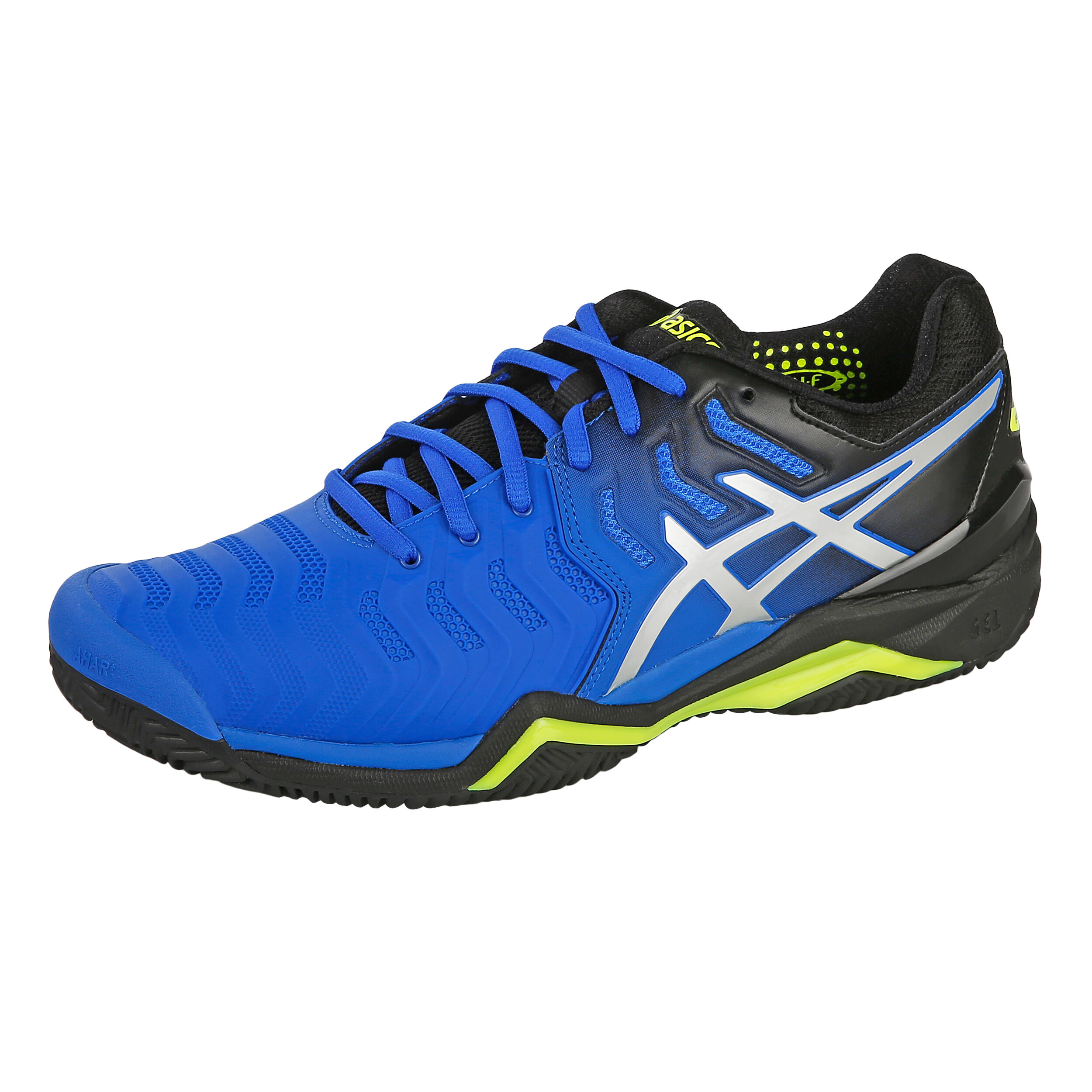 Asics gel resolution 7 clay 2019 blau/schwarz tennisschuhe herren store