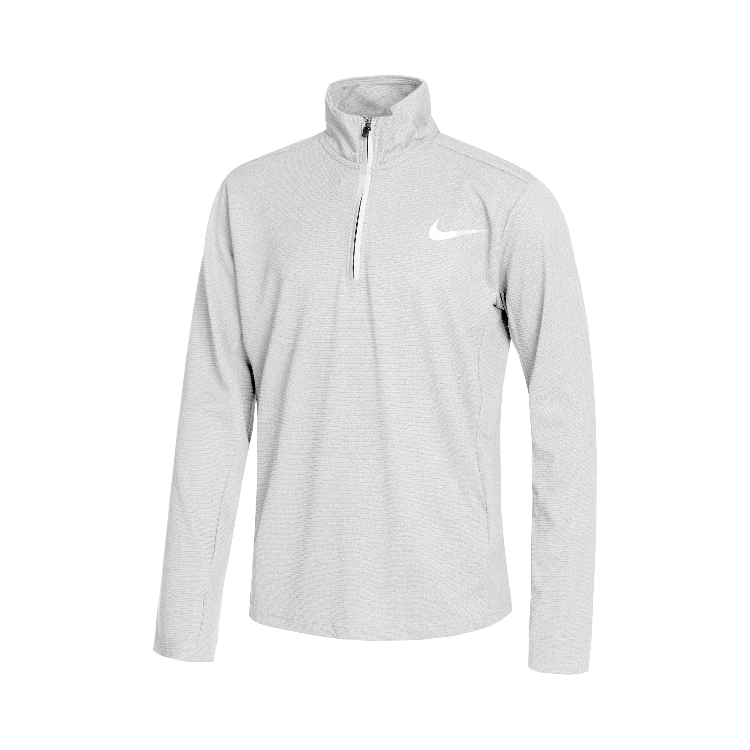 Nike Dri Fit Poly 1 4 Zip Longsleeve Jungen Grau Silber online kaufen Tennis Point AT