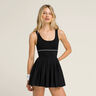 Sportif Kleid Damen-Schwarz