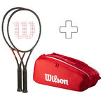 Wilson Schlägerpaket Wilson Clash 100 V3.0 Turnierschläger
