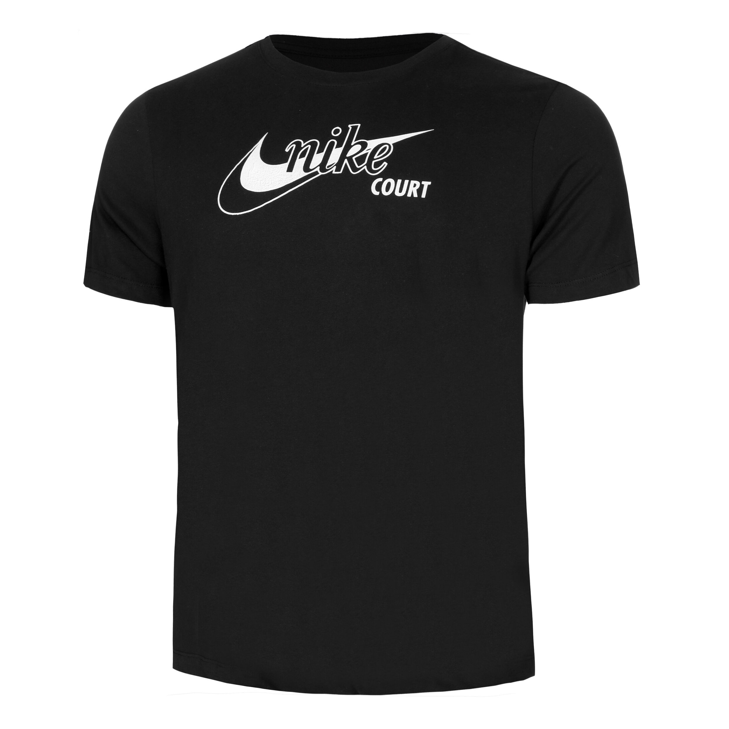 Nike Dri Fit Swoosh T Shirt Herren Schwarz WeiB online kaufen Tennis Point AT