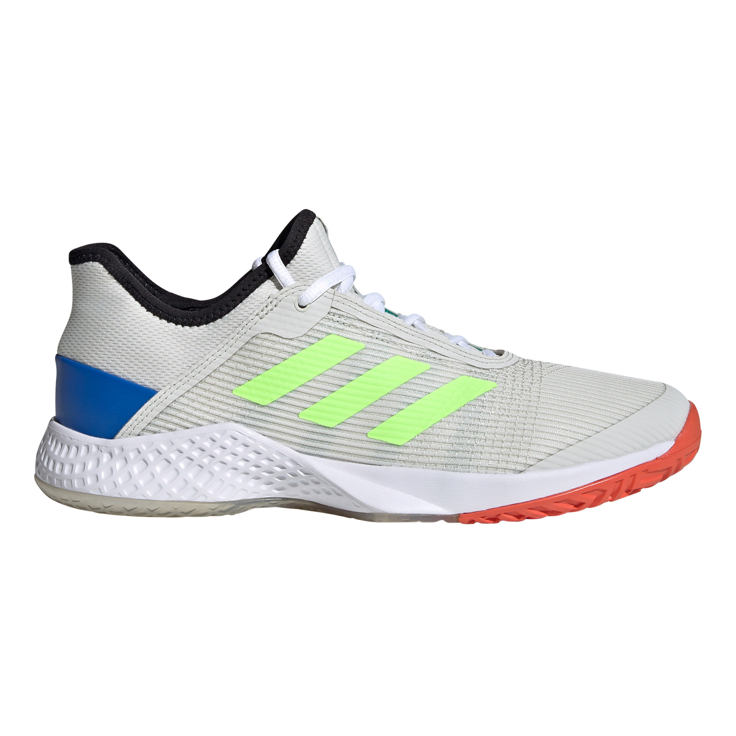 Adizero Club Allcourtschuh Herren Hellgrau Neongr n
