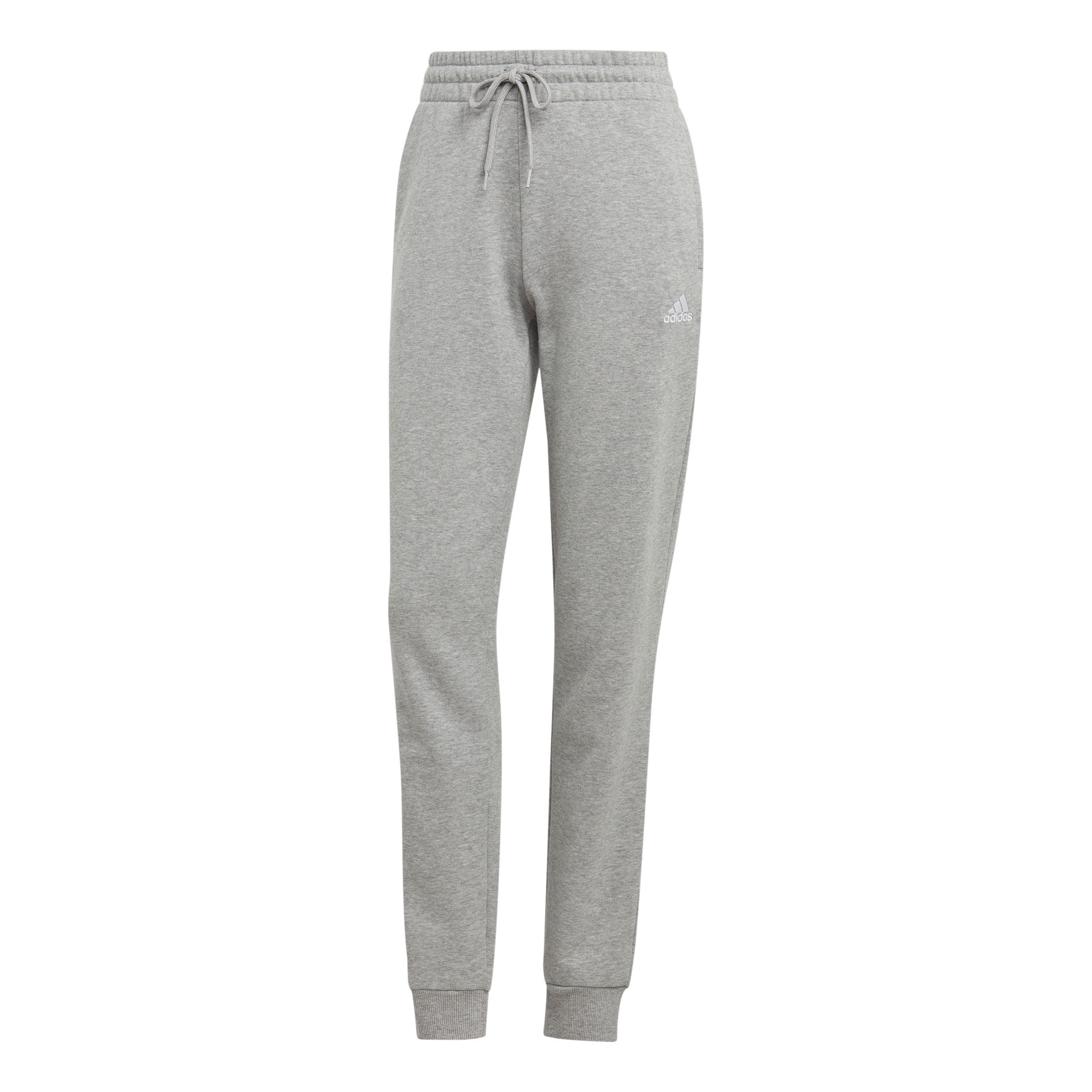adidas Essentials Linear French Terry Cuffed Trainingshose Damen Hellgrau WeiB online kaufen Tennis Point AT