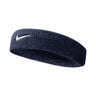 Swoosh Classic Haarband Unisex - dunkelblau, wei&szlig;