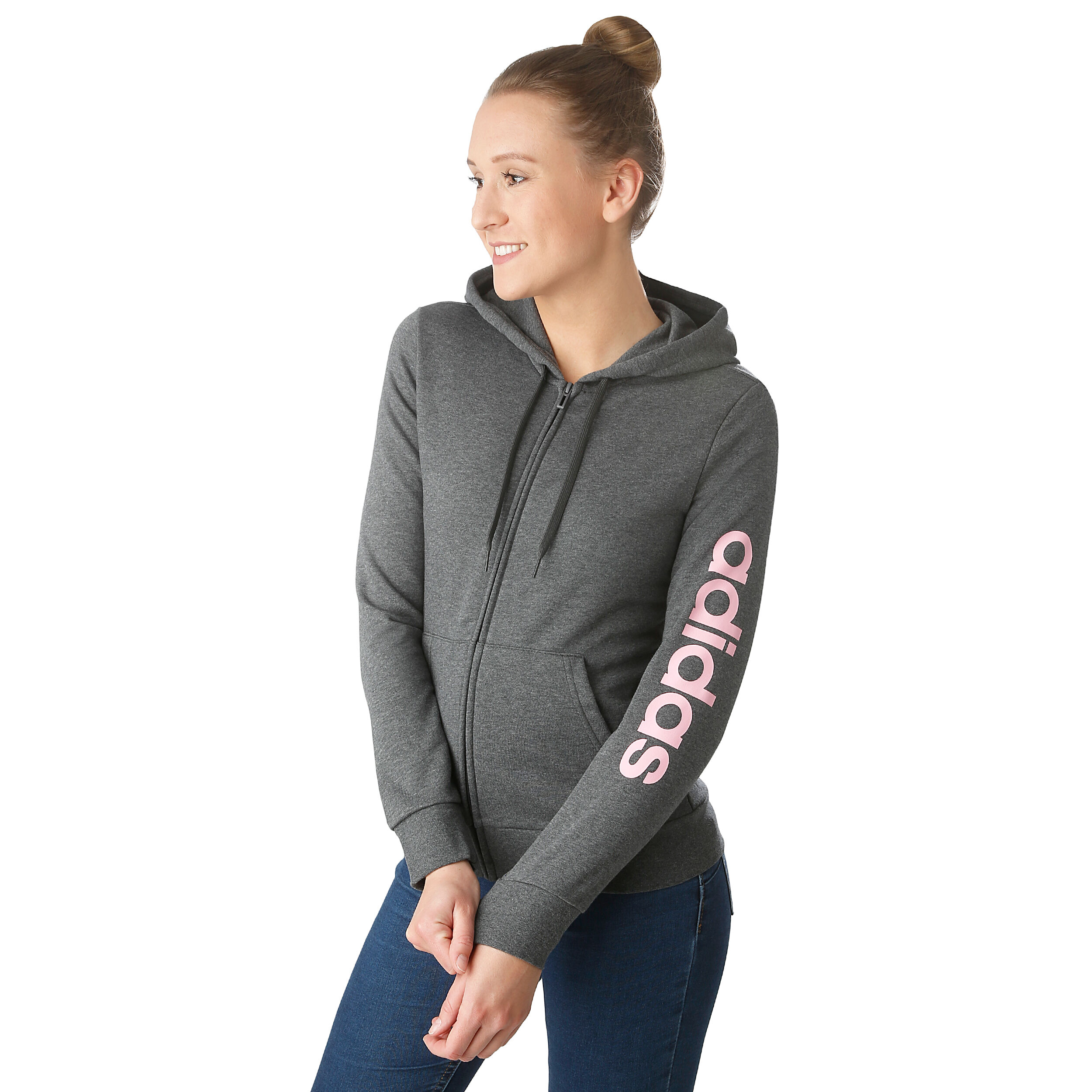 adidas Essentials Linear Full Zip Sweatjacke Damen adidas Essentials Linear Full Zip Sweatjacke Damen