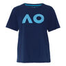 AO Stack Print Core Logo T-Shirt Damen - dunkelblau, 