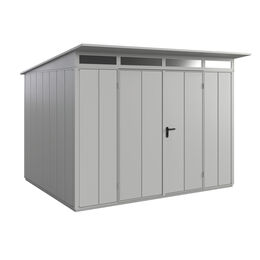 Set Berry Gerätehaus Modern-P,Typ3,RAL9006, 2 flg, inkl. Zubehör
