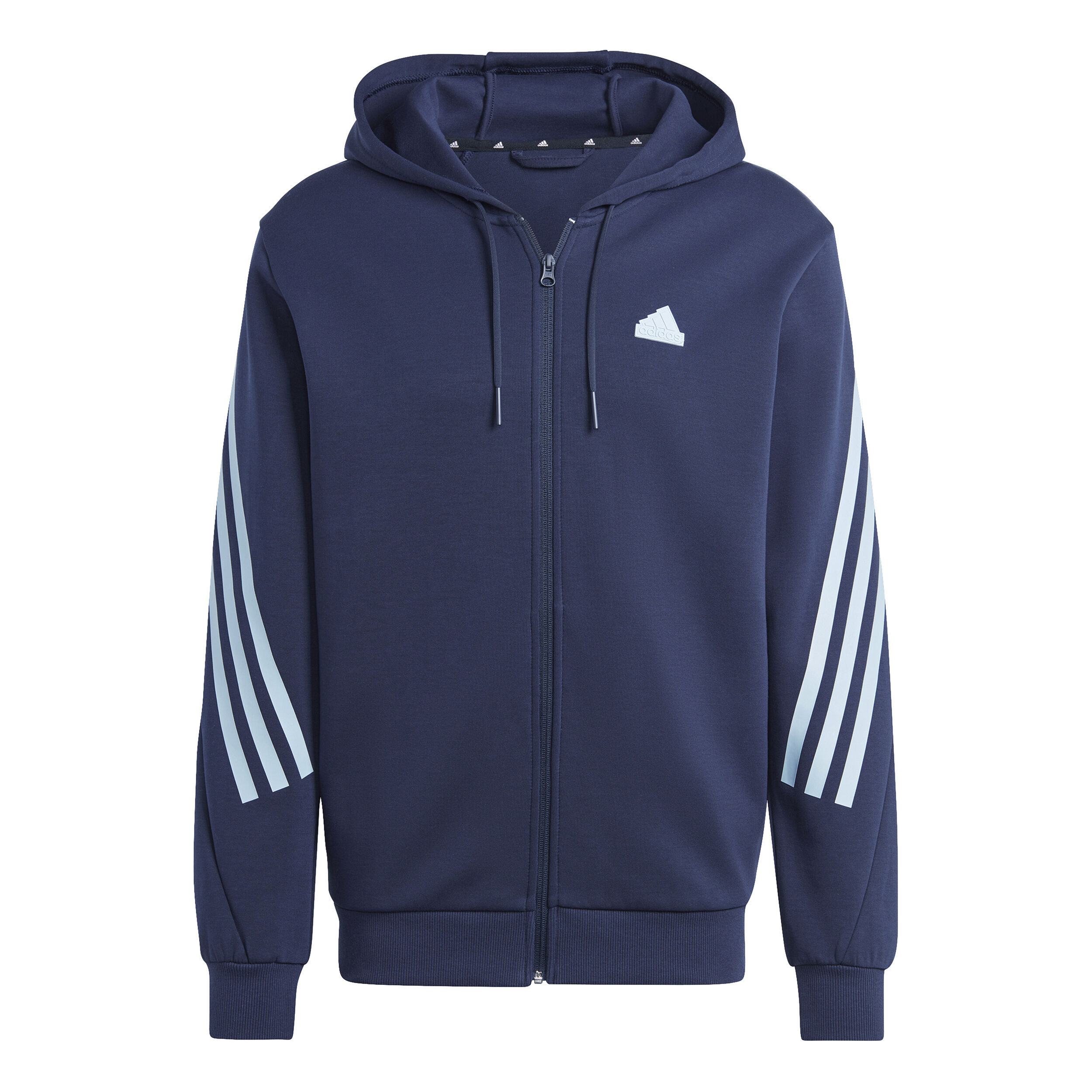 adidas Future Icon 3 Stripes Full Zip Sweatjacke Herren Dunkelblau Turkis online kaufen Tennis Point AT
