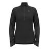 Zeroweight Ceramiwarm Reflective Mid Layer Half-Zip Lauftop Damen-Schwarz