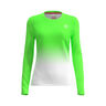 Crew Gradiant Longsleeve Mädchen-Neongrün,Weiß