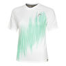 Performance T-Shirt Damen-Weiß,Türkis