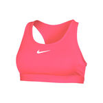 Nike Bekleidung Nike Swoosh MED Support Bra Sport-BH Damen-Pink,Wei&szlig;