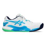 ASICS Tennisschuhe ASICS Gel-Resolution 9 Sandplatzschuh Herren - weiß, hellblau