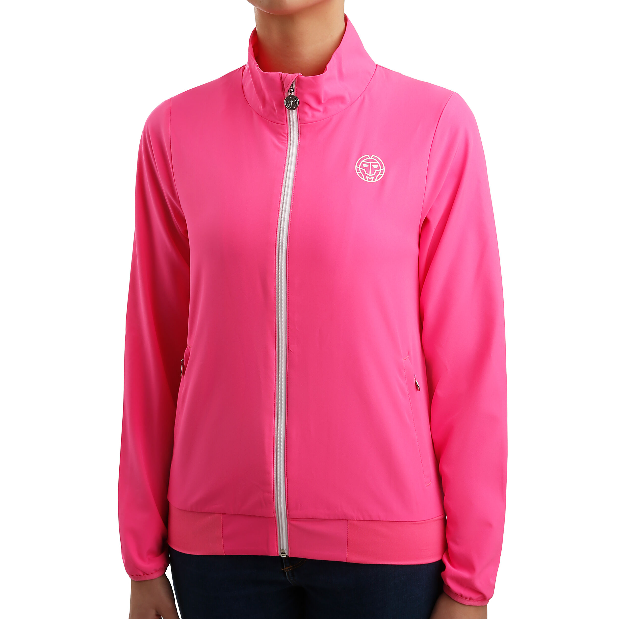 BIDI BADU Gene Tech Trainingsjacke Damen Pink, Weiß online BIDI BADU Gene Tech Trainingsjacke Damen Pink, Weiß online