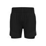 X-Alp Trail 6in 2in1 Laufshorts Herren-Schwarz