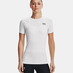 Under Armour Bekleidung Under Armour Heatgear Authentics Comp T-Shirt Damen-Wei&szlig;