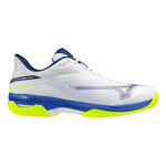 Mizuno Tennisschuhe Mizuno Wave Exceed Court Sandplatzschuh Herren - weiß, blau