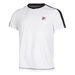 Fila Bekleidung Fila Elias T-Shirt Herren-Weiß,Dunkelblau