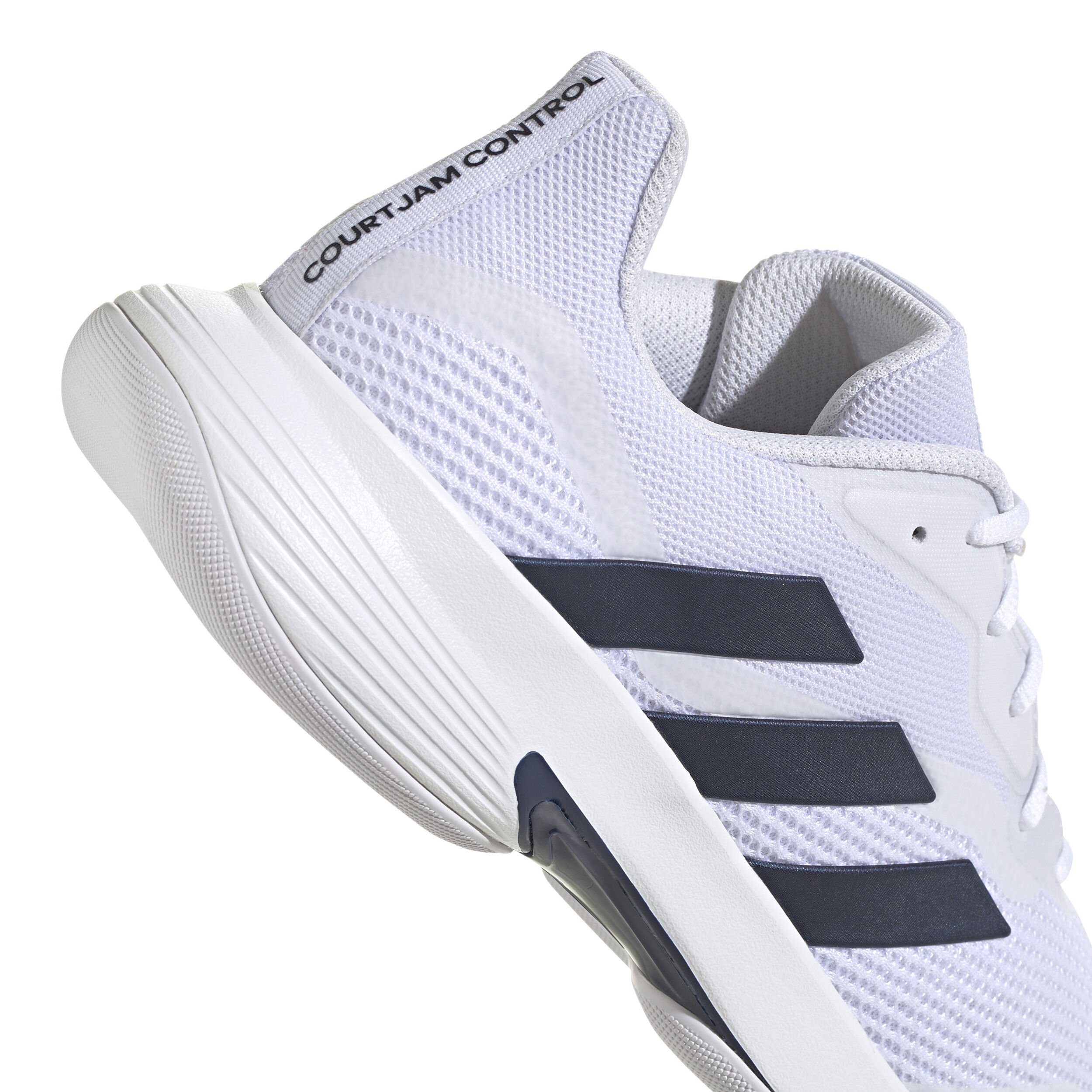 adidas Court Jam Control Teppichschuh Herren Wei Dunkelblau