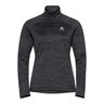 Easy Warm Mid Layer Half-Zip Longsleeve Damen-Schwarz,Grau