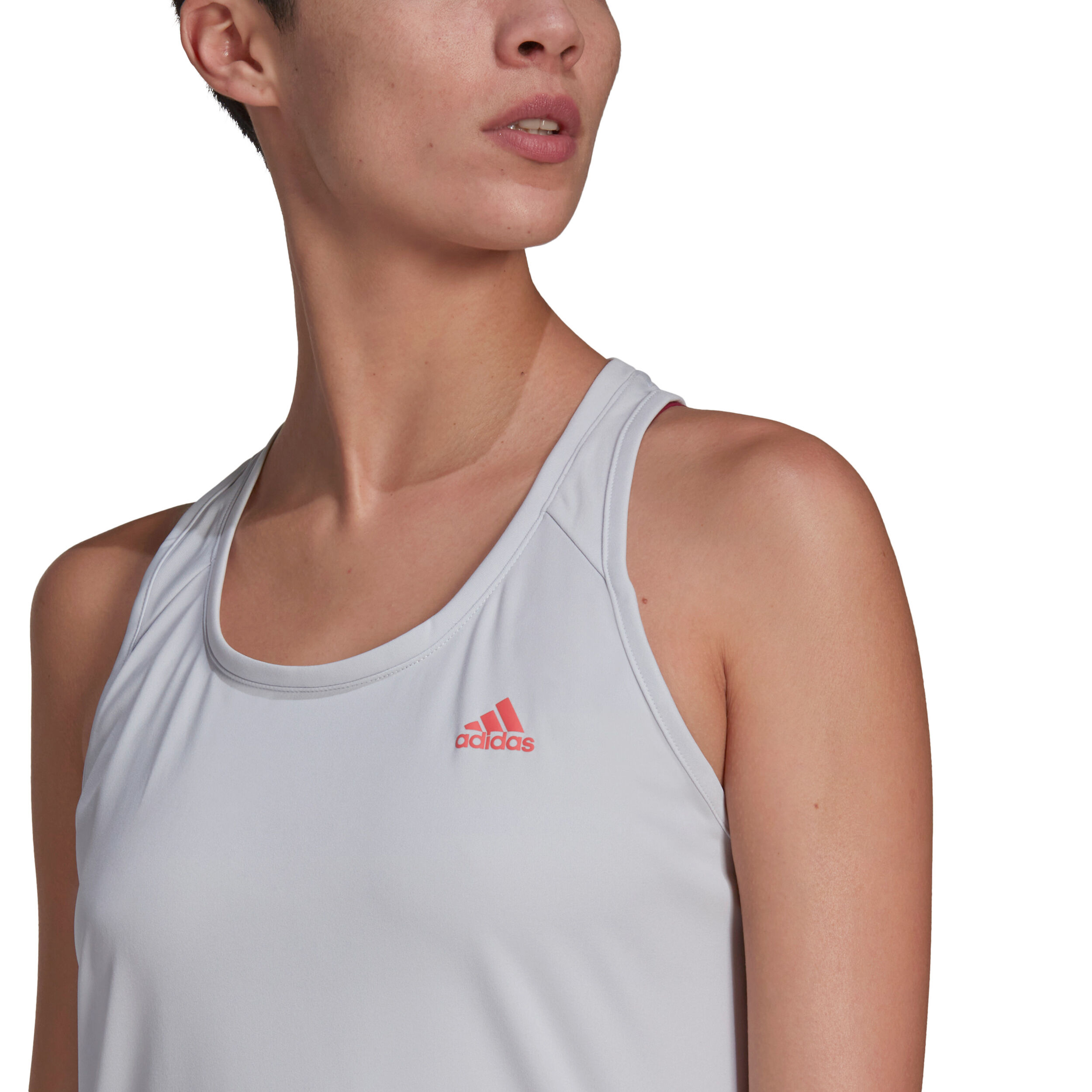 3 Stripes Tank Top Damen Grau Pink