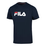 Fila Bekleidung Fila Logo T-Shirt Herren-Dunkelblau,Weiß