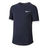 Court Dry T-Shirt Jungen - dunkelblau, weiß