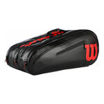 Wilson Tennistaschen Wilson Elite 15 Pack SMU Black/ Red