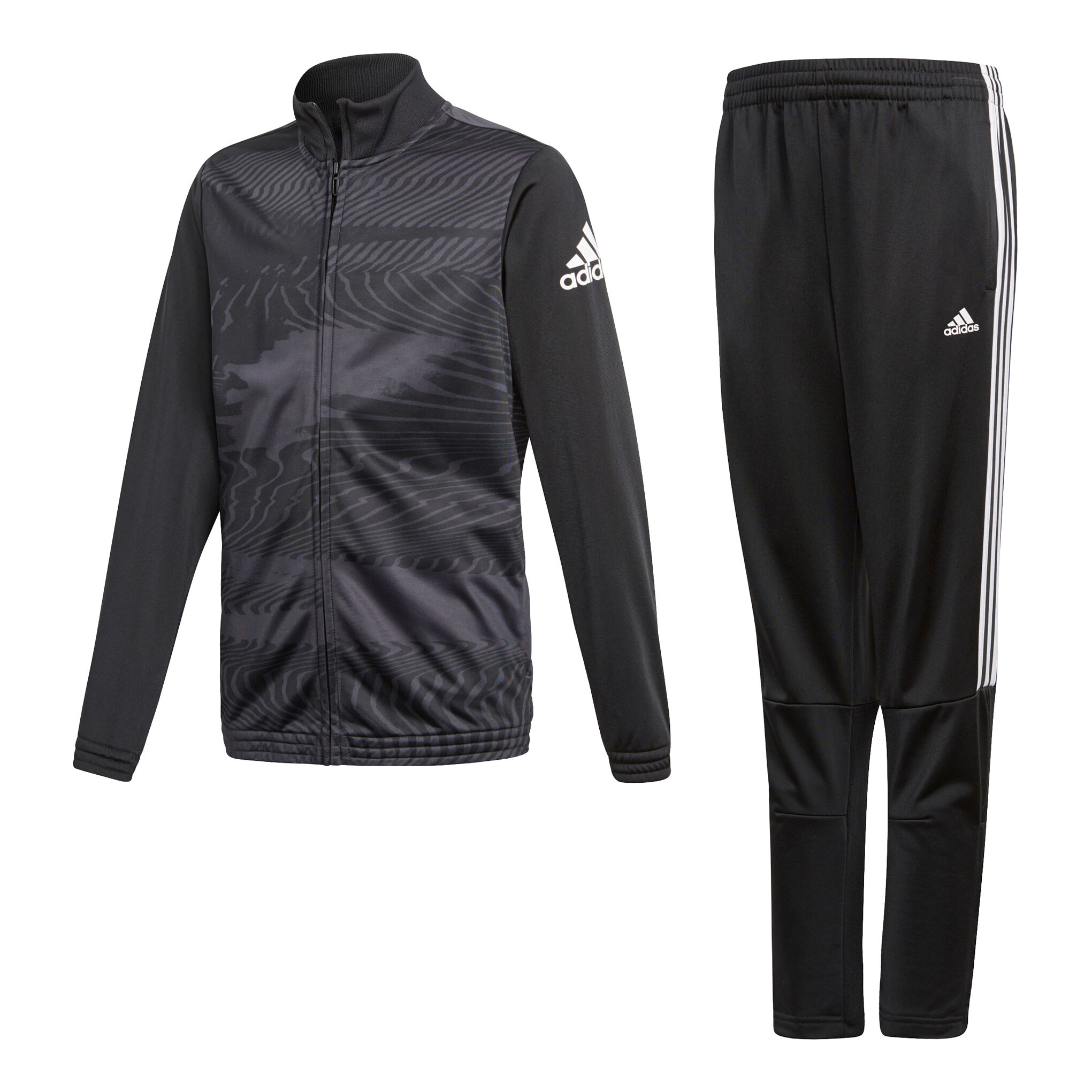 adidas Predator Tiro Trainingsanzug Jungen Dunkelgrau adidas Predator Tiro Trainingsanzug Jungen Dunkelgrau