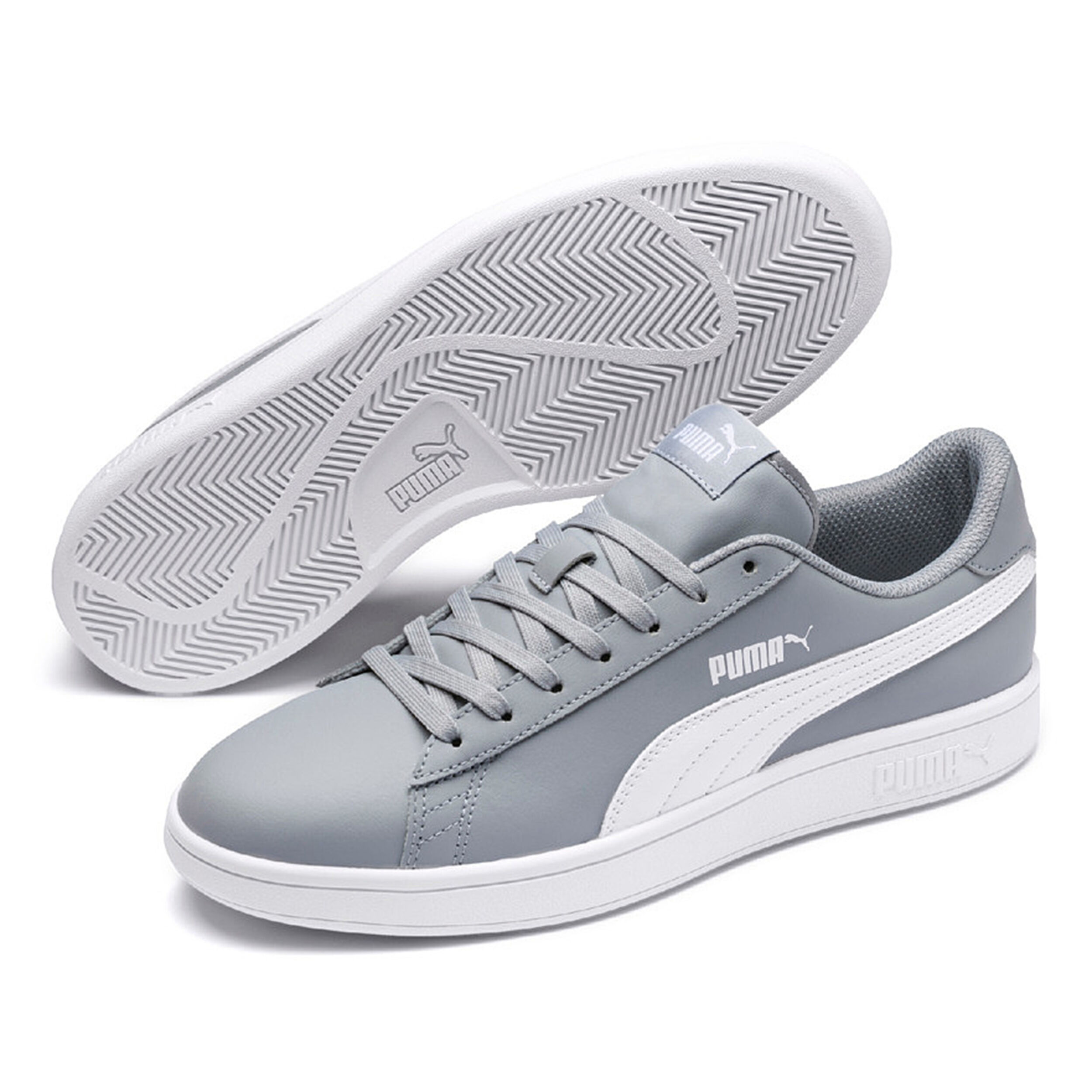 Puma Smash V2 L Sneaker Herren Grau WeiB online kaufen Tennis Point AT