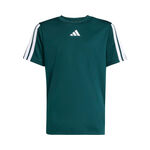 adidas Bekleidung adidas Essentials 3Stripes T-Shirt Jungen-Dunkelgrün,Weiß