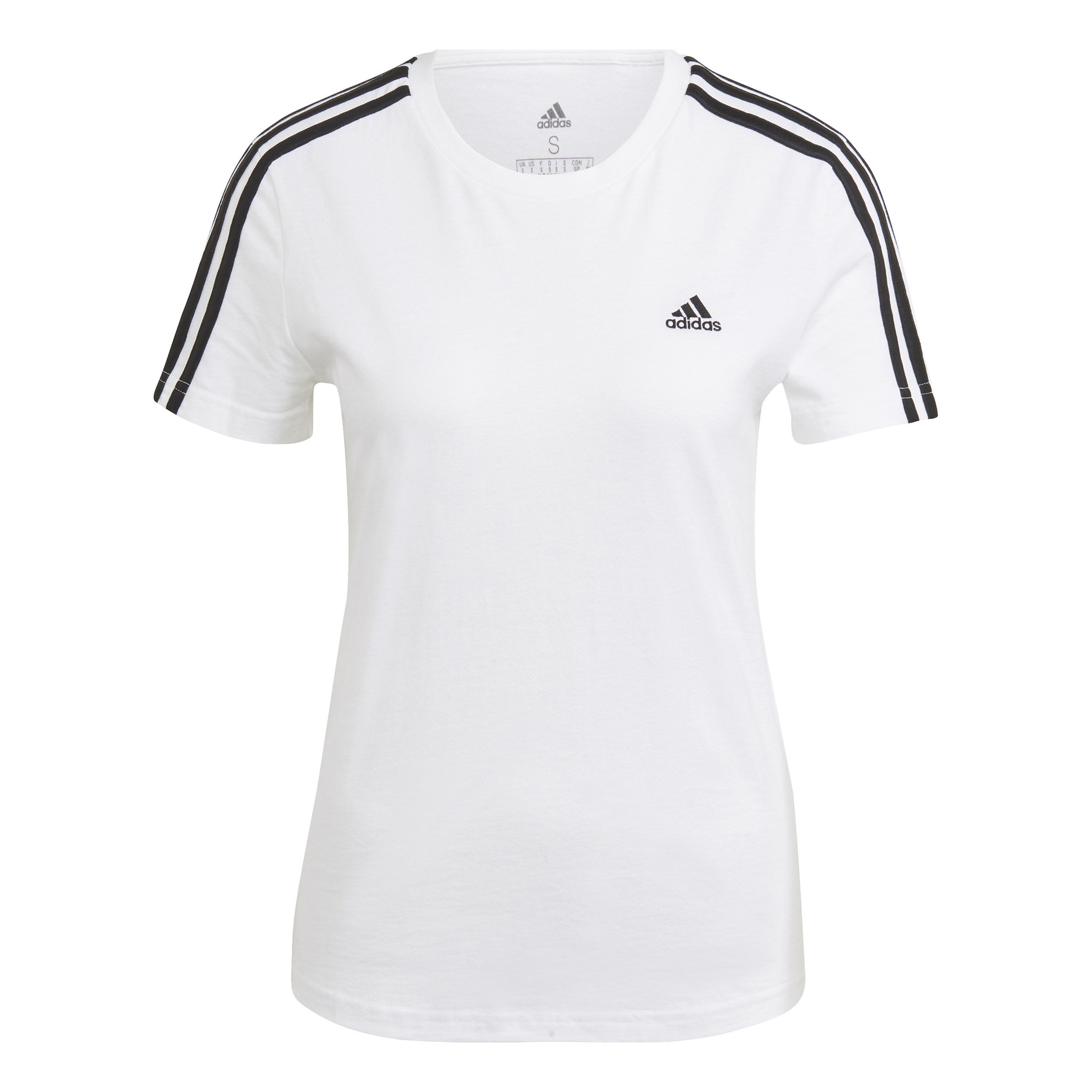 Adidas t shirt schwarz weiß damen discount