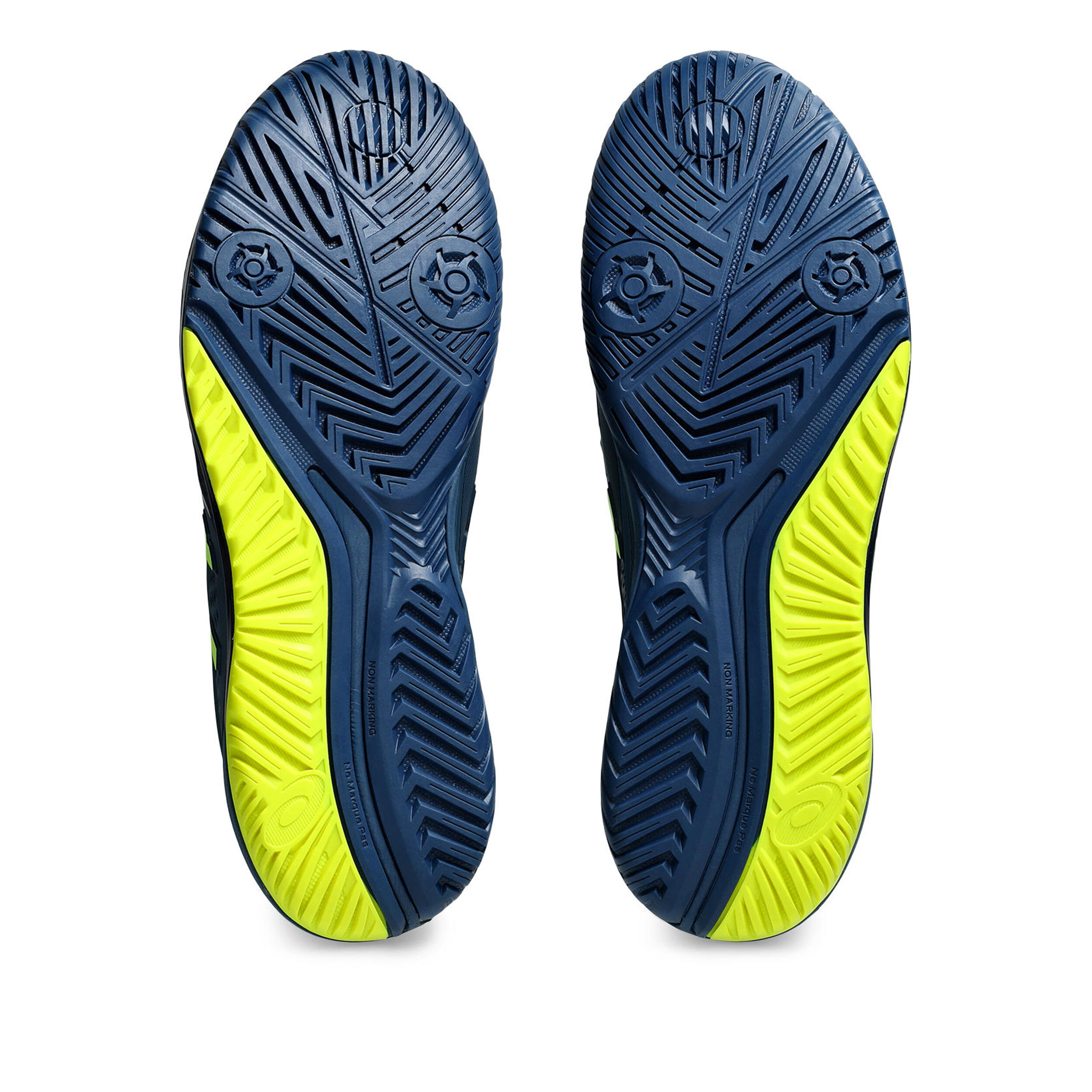 Asics blau gelb store