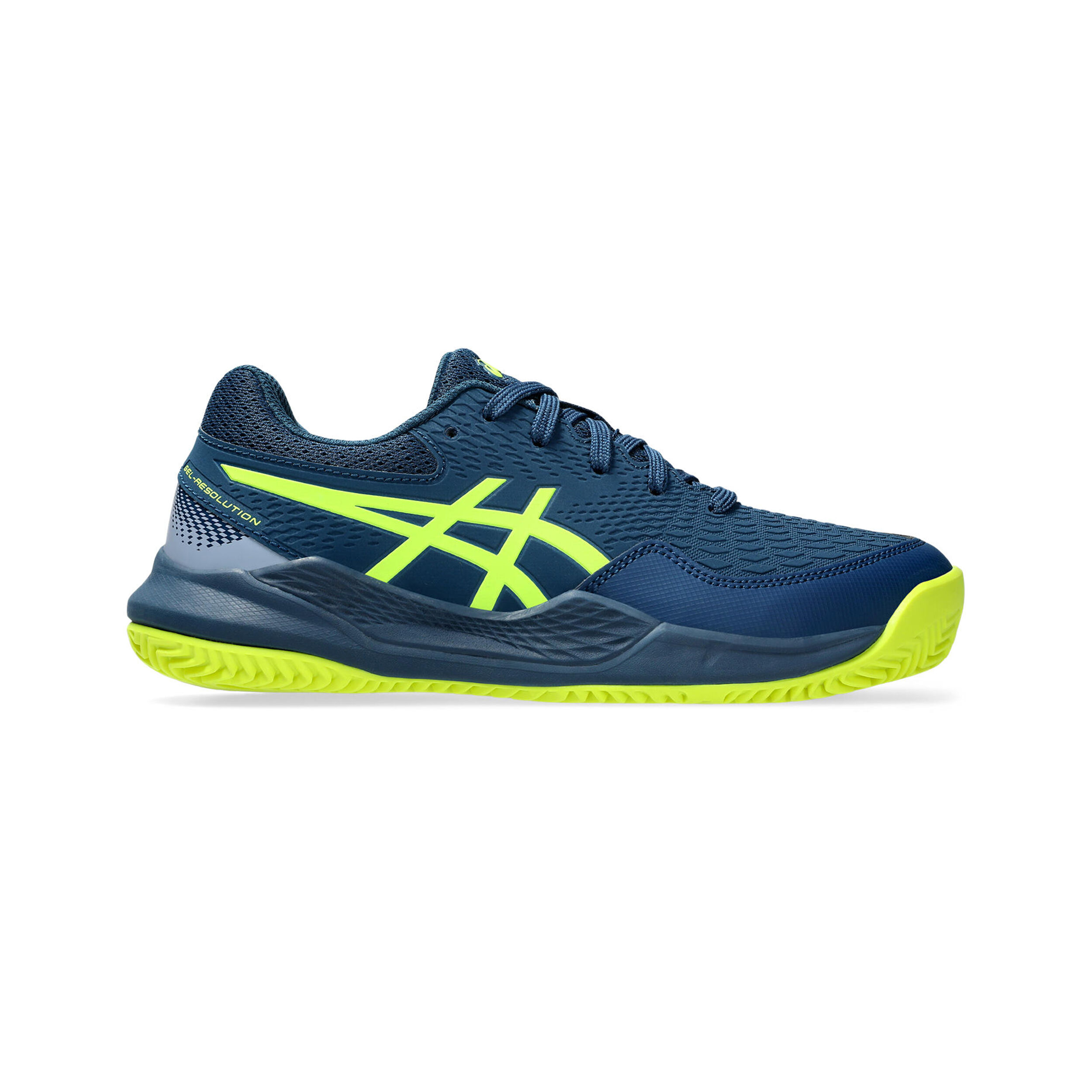 ASICS Gel Resolution 9 GS Clay Sandplatzschuh Kinder Blau Gelb online kaufen Tennis Point AT