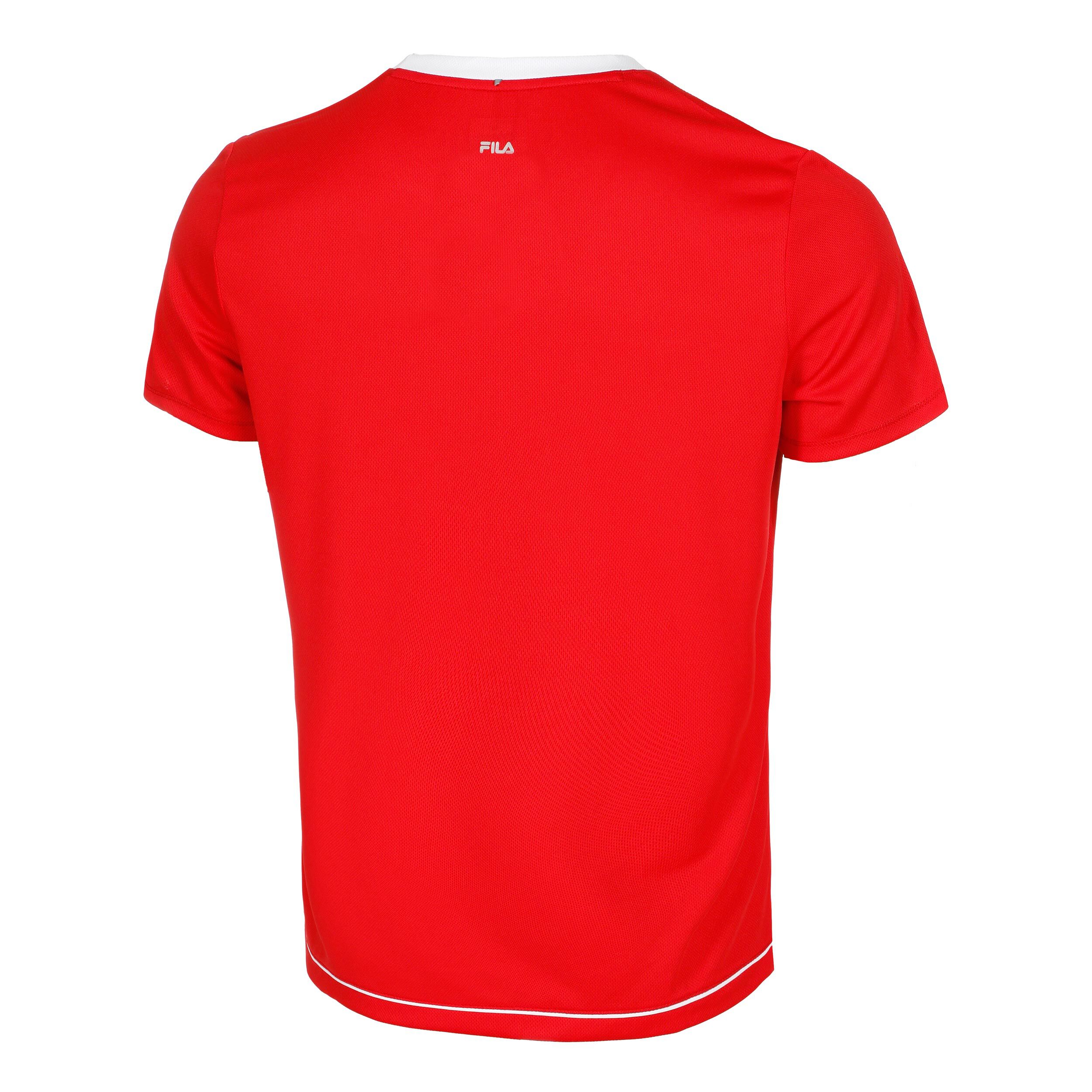 Red fila t shirt sale