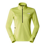 The North Face Bekleidung The North Face Winter Warm Pro 1/4 Zip Laufshirt Damen-Neongelb