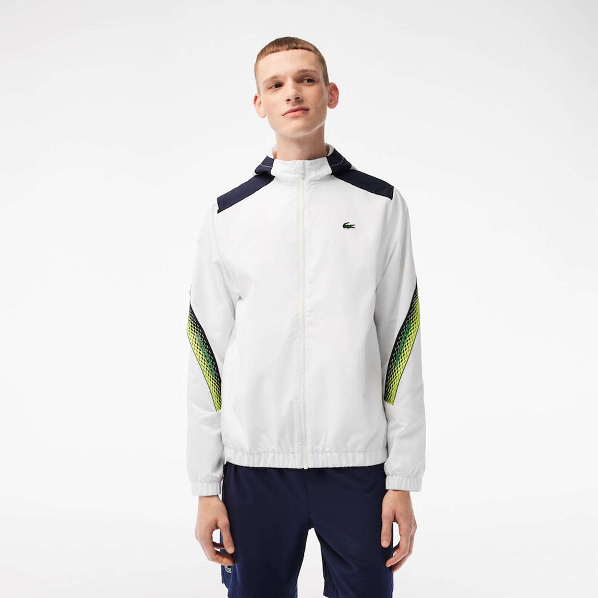 online Herren Point Tennis Lacoste Weiß, AT Blau | kaufen Trainingsjacke
