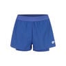 Teamline 2in1 Shorts Damen - blau