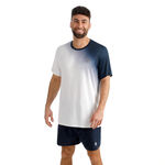 BIDI BADU Tennisbekleidung BIDI BADU Crew 2.0 T-Shirt Herren-dunkelblau, wei&szlig;