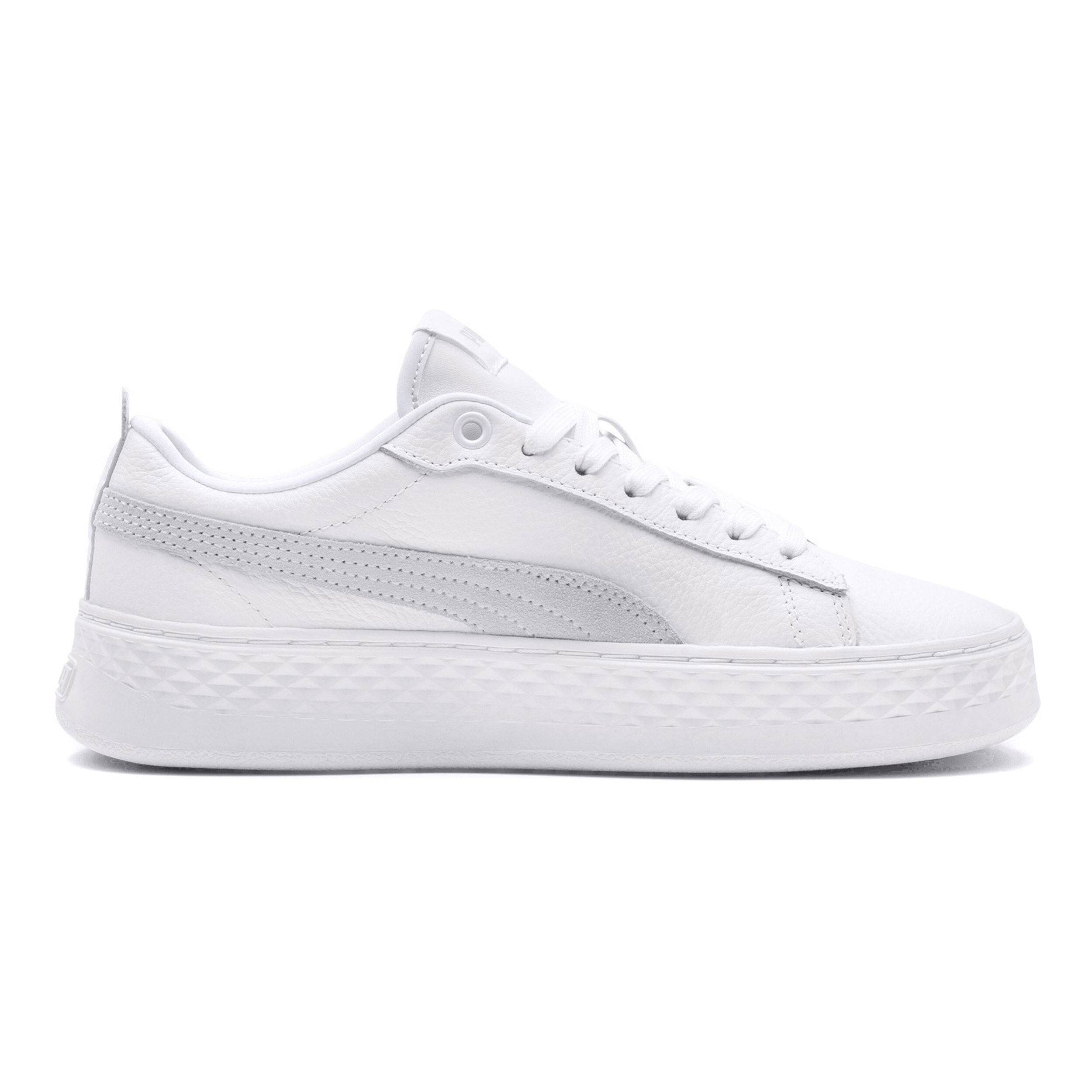 Puma smash on sale platform l weiß