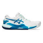 ASICS Tennisschuhe ASICS Gel-Resolution 9 Sandplatzschuh Damen - wei&szlig;, blau