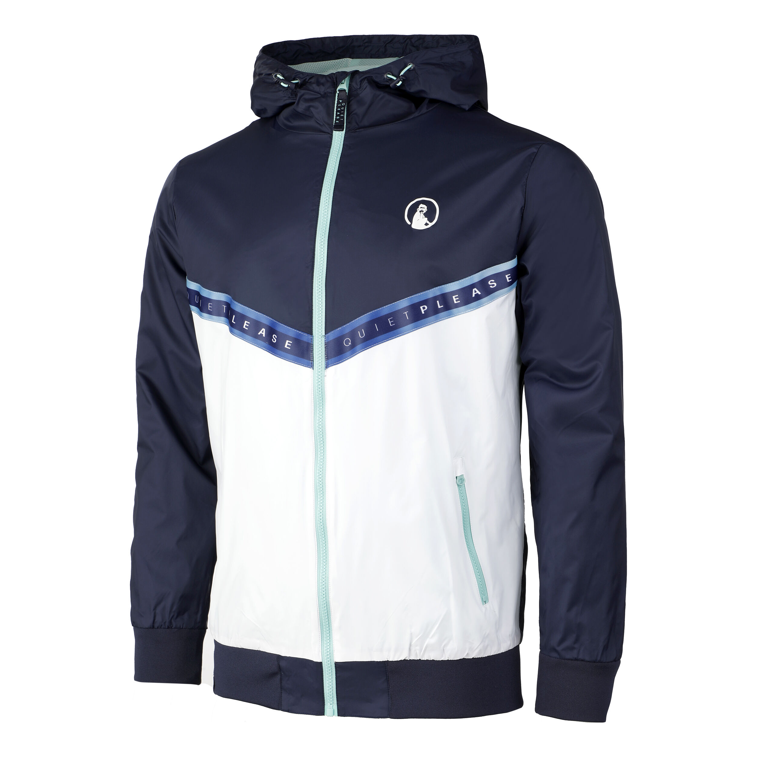 Tweener Rainbow Windbreaker Trainingsjacke Herren - Blau, Weiß