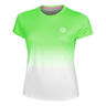 Crew Gradiant T-Shirt Damen-Neongrün,Weiß