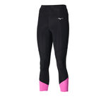 Mizuno Bekleidung Mizuno Impulse Core 3/4 Tight Damen-Schwarz,Pink