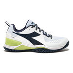Diadora Tennisschuhe Diadora Blushield Torneo 2 Allcourtschuh Herren-Weiß,Limette