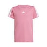 Training Essentials 3 Stripes T-Shirt Kinder - rosa, weiß