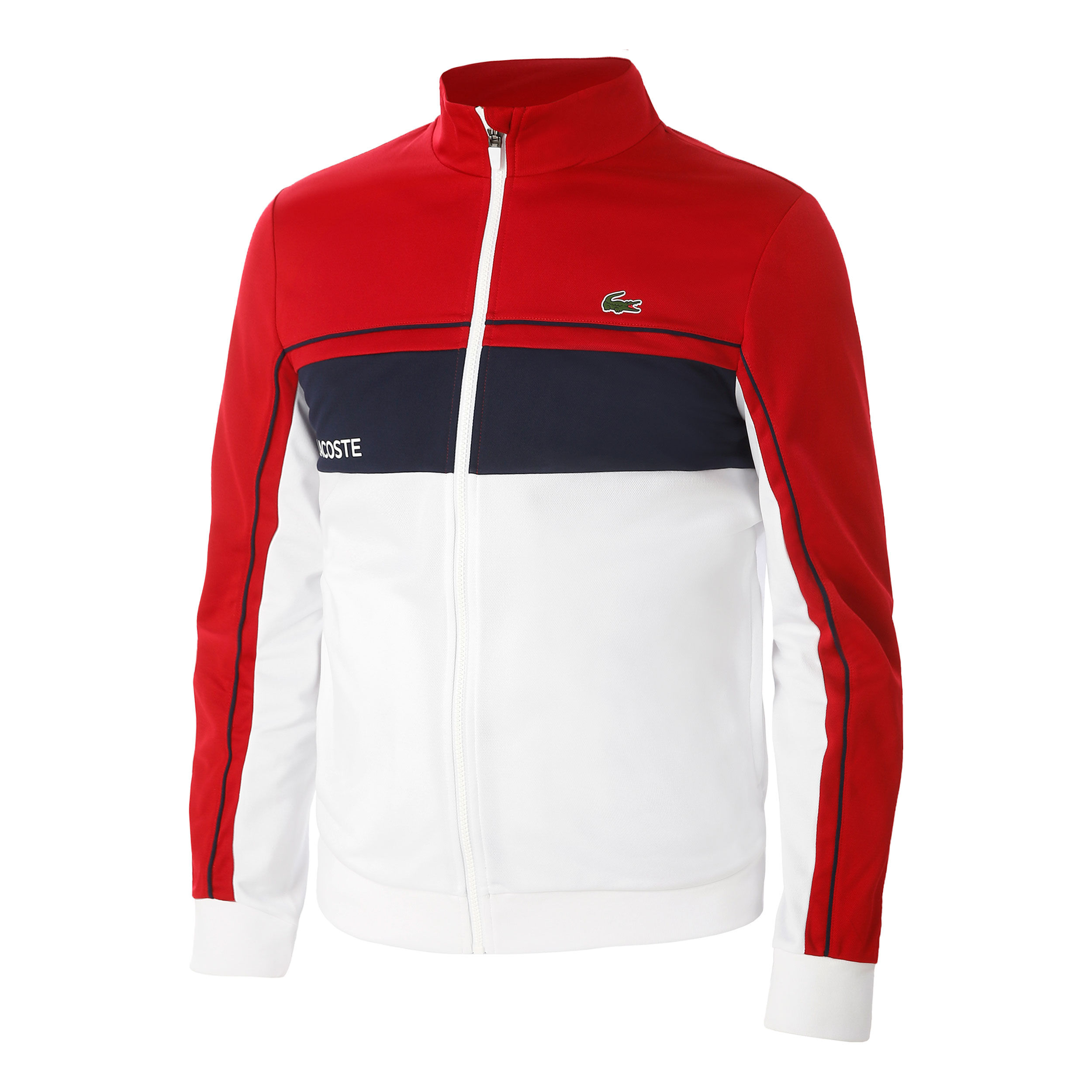 Trainingsjacke Herren - Weiß, Rot